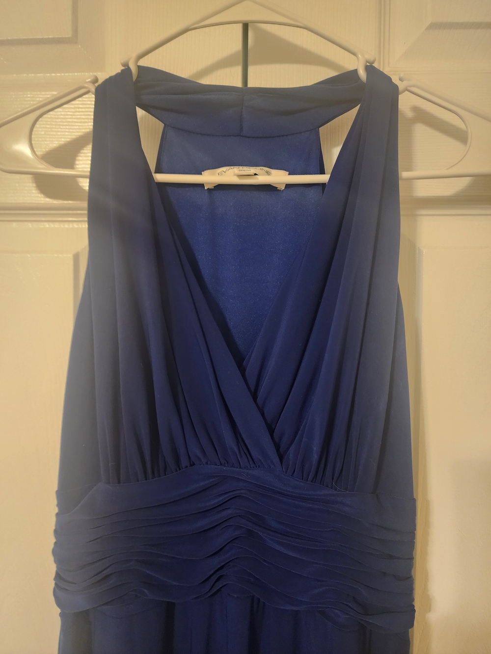 Evan Picone Royal Blue Sleeveless V-Neck Tunic